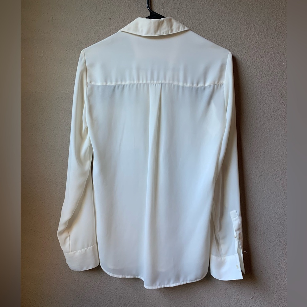 Express Portofino shirt. Slim fit. Cream color. Size S. - Picture 2 of 8